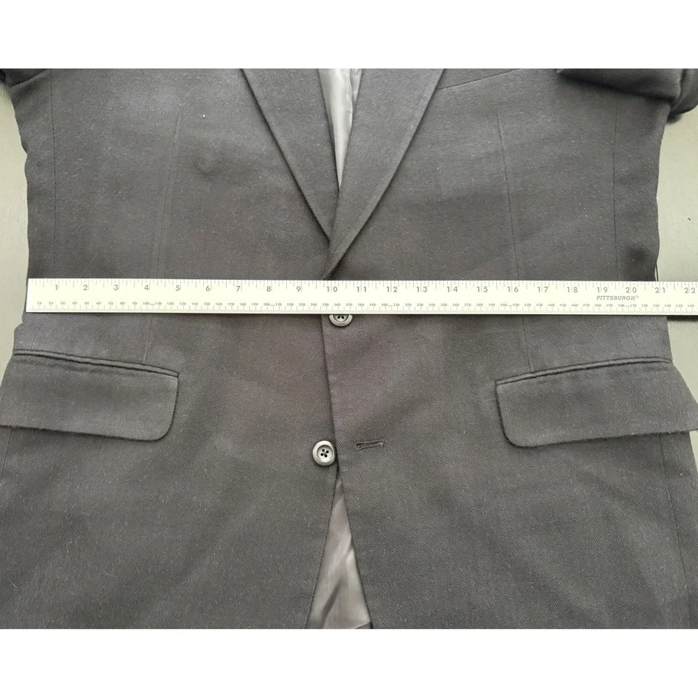Nordstrom Loro Piana Mens 100% Camel Hair Blazer 44 EX-L Black Sport Coat Jacket